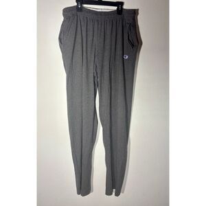 Champion Sweatpants Men’s XL Gray Athletic Lounge Pants Elastic Waist Logo C
